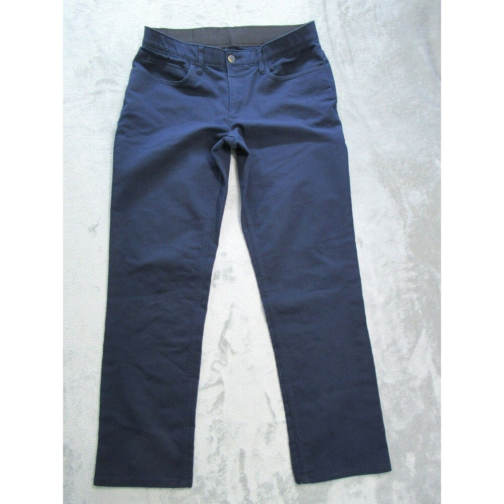 Calvin Klein Pants Mens 32x30 (Fits 29x27) Straight Leg Polyester Blue Chino